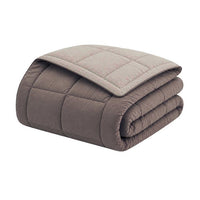 HUDSON Microfiber Light Duvet 200g / m² 140x200cm Taupe & Linen