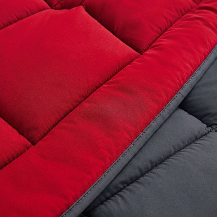 Hudson Légere microfiber duvet 200g/m² 140x200cm gray & red