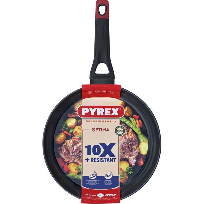 Bratpfanne - PYREX - 1455019 - Geschmiedetes Aluminium - Antihaftbeschichtung - 28 cm - PFAS-frei
