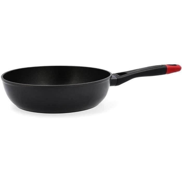 Tiefe Bratpfanne - PYREX - 1455027 - Geschmiedetes Aluminium - Antihaftbeschichtung - 28 cm - PFAS-f