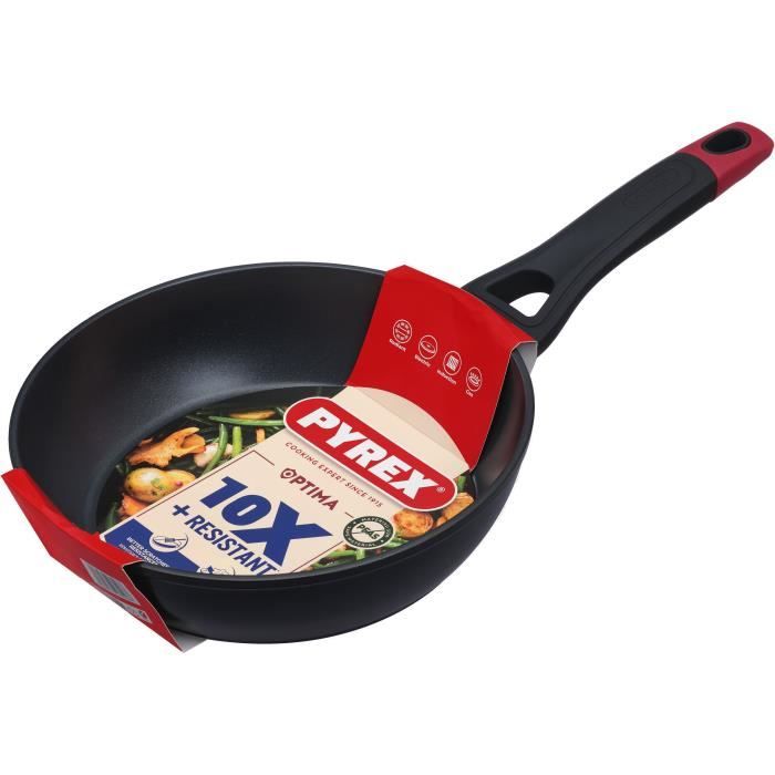 Tiefe Bratpfanne - PYREX - 1455026 - Geschmiedetes Aluminium - Antihaftbeschichtung - 26 cm - PFAS-f