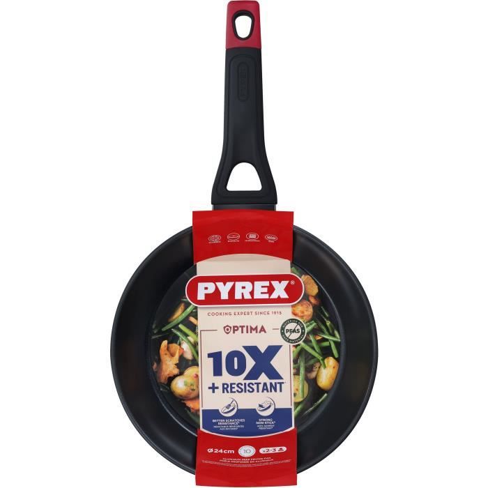 Tiefe Bratpfanne - PYREX - 1455026 - Geschmiedetes Aluminium - Antihaftbeschichtung - 26 cm - PFAS-f