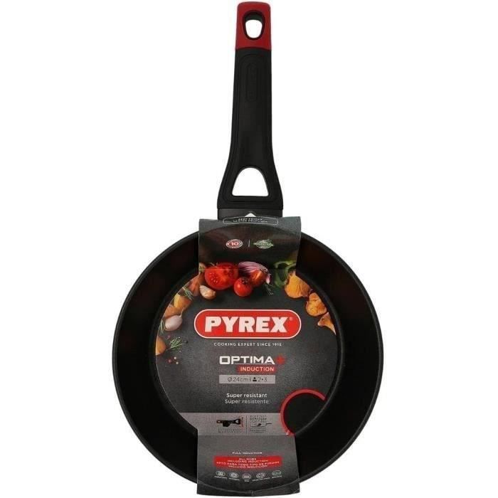 Tiefe Bratpfanne - PYREX - 1455025 - Geschmiedetes Aluminium - Antihaftbeschichtung - 24 cm - PFAS-f