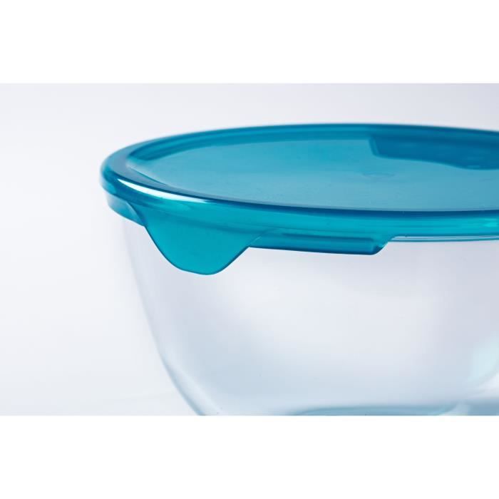 5er-Set Schüsseln mit Deckel - PYREX - 1x 0,5L + 2x 1L + 2x 2L