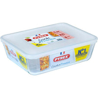 PYREX - 243P000 / 7046 - Rectangular dish with lid - 25cm * 19 cm - Pyrex Cook & Freeze