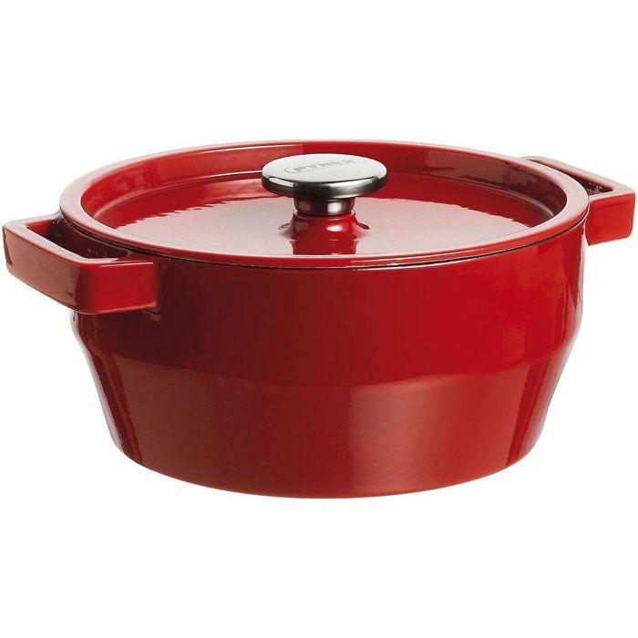 Runde Auflaufform  PYREX  Schongarer  24 cm  Rot