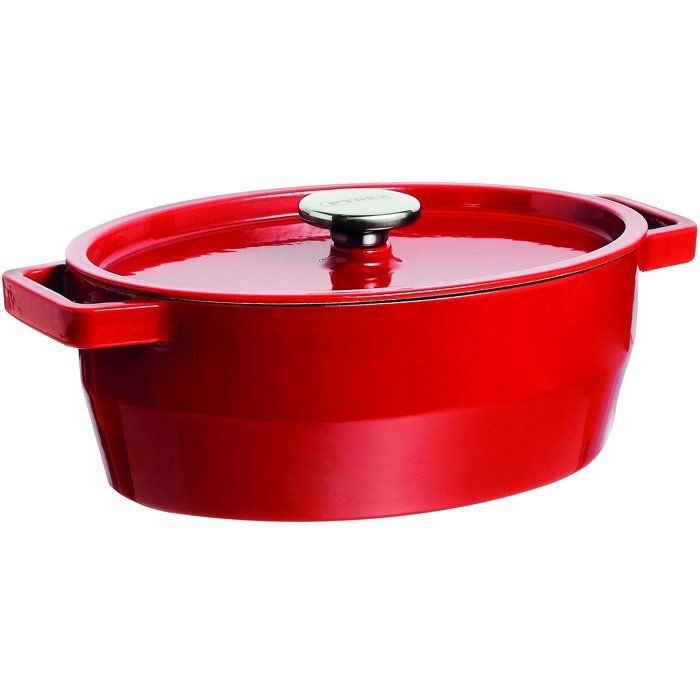 PYREX Slow Cook oval casserole 5.8 L red