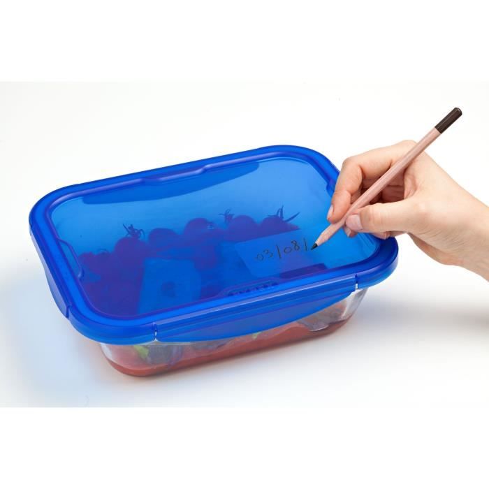 Set mit 7 Vorratsbehältern - PYREX - Cook & Go - Glas - Luftdichter Deckel