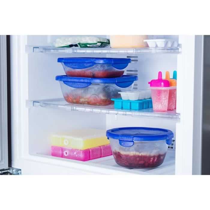 Set mit 7 Vorratsbehältern - PYREX - Cook & Go - Glas - Luftdichter Deckel