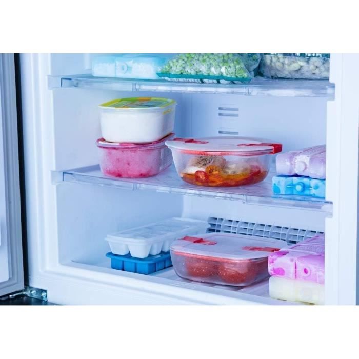 PYREX - COOK & HEAT - Square glass box with lid 20 * 17 cm