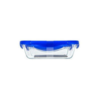 Set mit 2 quadratischen Aufbewahrungsbehältern  PYREX  COOK & GO  luftdicht  0,8 l und 1,9 l  G