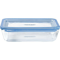 3er-Set Vorratsdosen mit Deckel  PYREX  Zero Plastic  Glas  Rechteckig  1,5 L