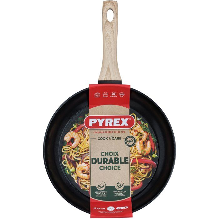 Bratpfanne  PYREX  Cook & Care  28 cm  Antihaftbeschichtung  Induktionsgeeignet  PFAS-frei