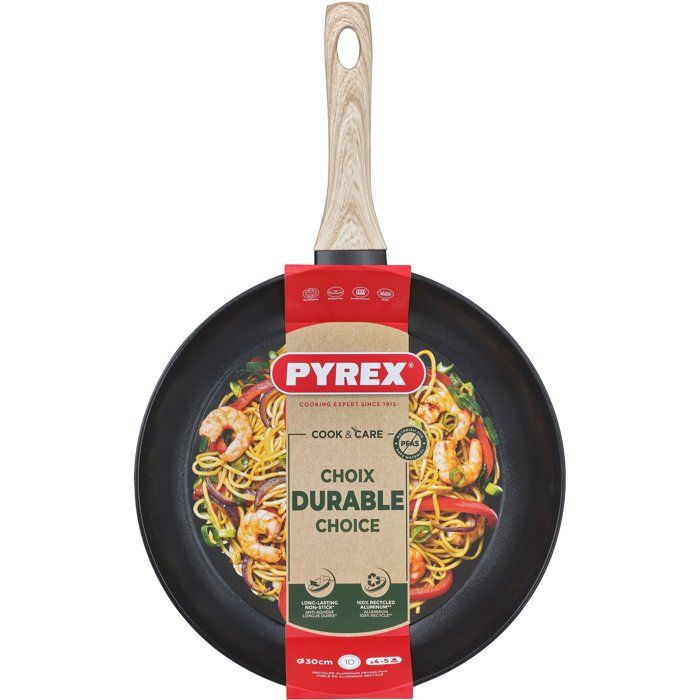 Bratpfanne  PYREX  Cook & Care  30 cm  Antihaftbeschichtung  Induktionsgeeignet  PFAS-frei