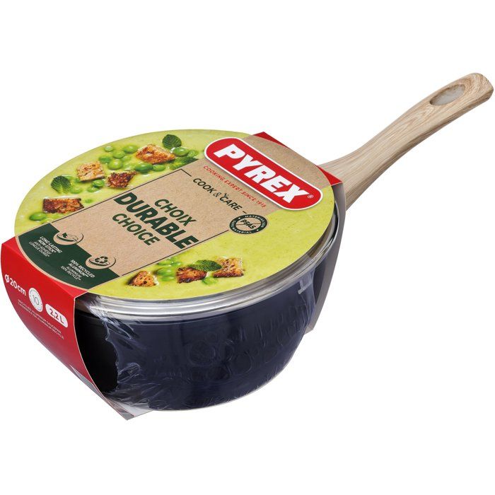 Stieltopf mit Deckel  PYREX  Cook & Care  20 cm  Antihaftbeschichtung  Induktionsgeeignet  PFA