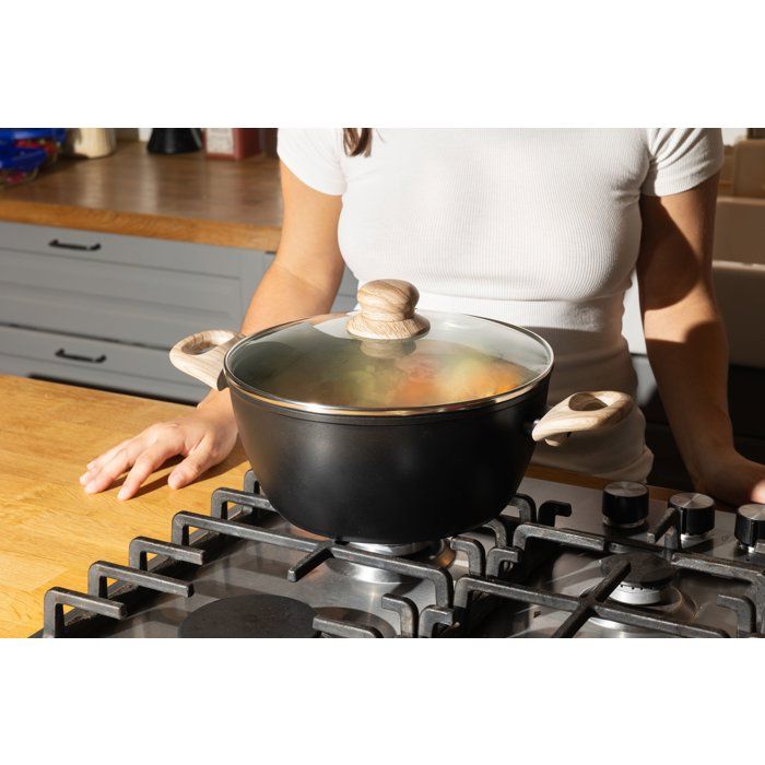 Kasserolle mit Deckel  PYREX  Cook & Care  24 cm  Antihaftbeschichtung  Induktionsgeeignet  PF