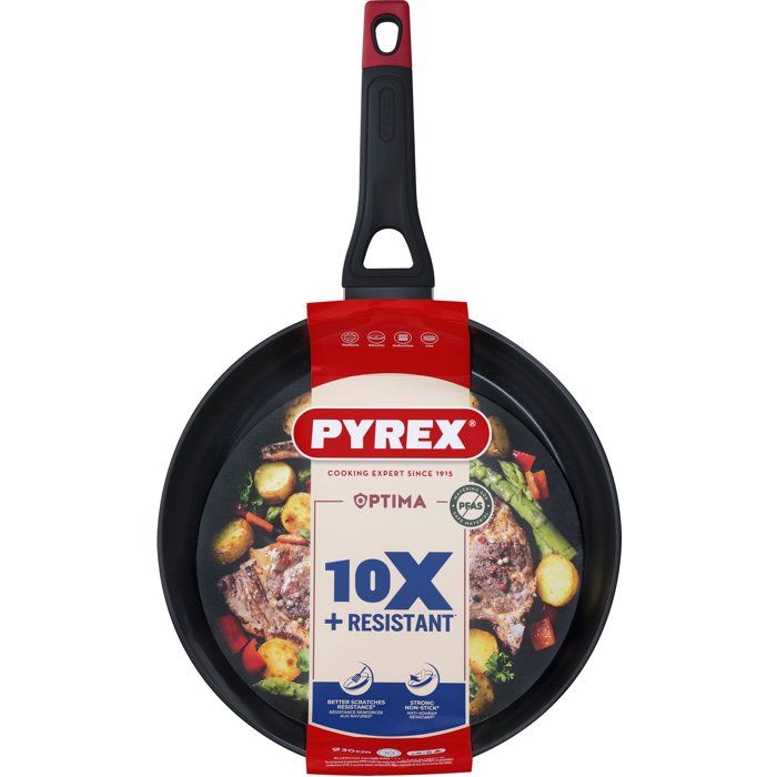 Frying pan - PYREX - 1455020 - Forged aluminum - Non-stick - 30 cm - PFAS-free