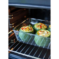3er-Set Vorratsdosen mit Deckel  PYREX  Zero Plastic  Glas  Rechteckig  0,8/1,5/2,6 L