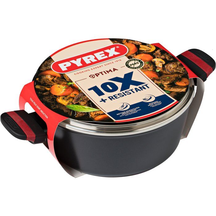 Auflaufform  PYREX  Optima  24 cm  Schwarz