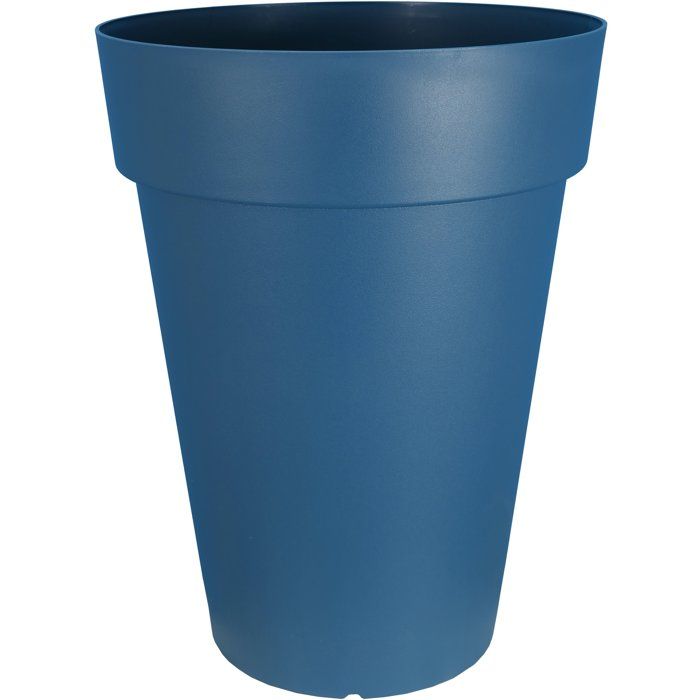 RIVIERA SOLEILLA flower box - Plastic - Height 53 cm - Blue
