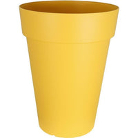 RIVIERA SOLEILLA flower box - Plastic - Height 53 cm - Yellow