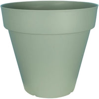 RIVIERA SOLEILLA round flower box - Plastic - Diameter 60 cm Clay green