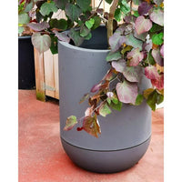 RIVIERA - Tulip flower pot - granite D40 - gray