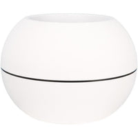 RIVIERA GRANIT BOULE round flower box - Plastic - Diameter 50 cm - White