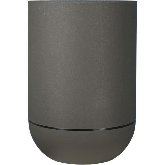 RIVIERA GRANIT TULIPE round flower box - Plastic - Diameter 50 cm - Gray