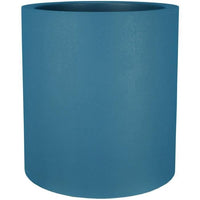 RIVIERA GRANIT round flower box - Plastic - Diameter 50 cm - Blue