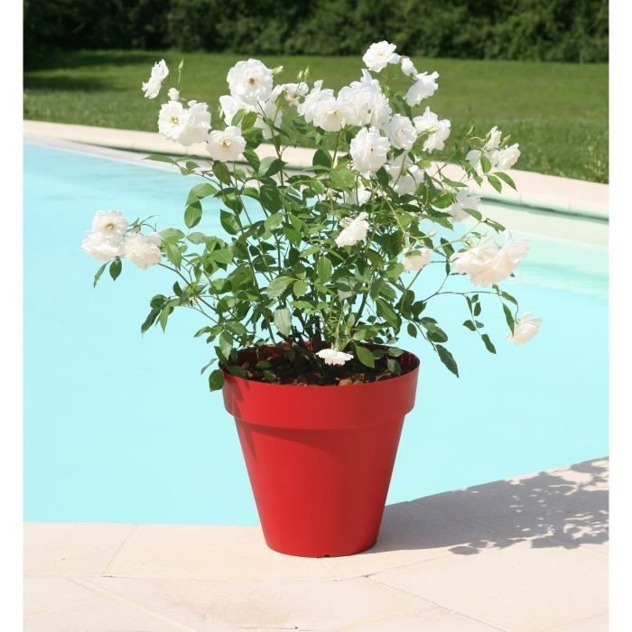 Riviera flower flower pot - round - Ø 49 x 44.8 cm - red