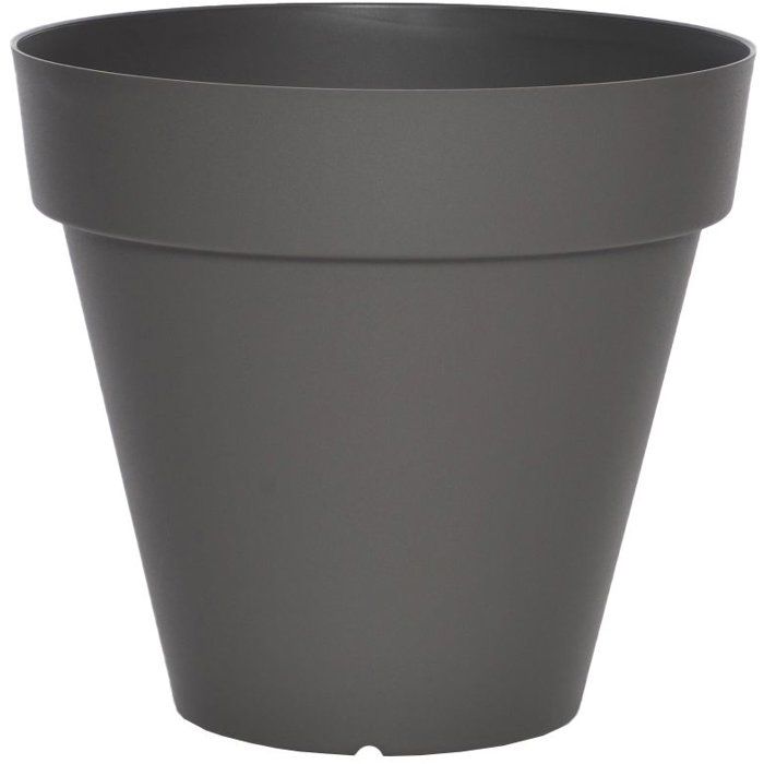 RIVIERA SOLEILLA FLOWER POT - ROUND - Ø 60 x 53.6 cm - glitter gray