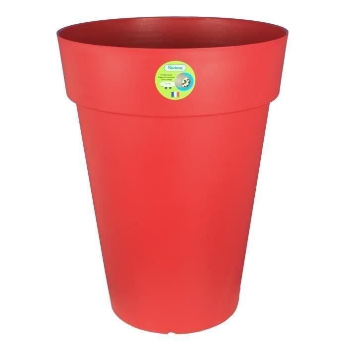 RIVIERA Soleilla flower pot - Round - Ø 50 x 66 cm - Red