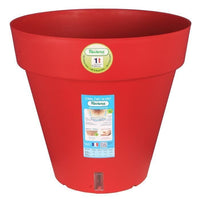 Riviera Loft flower pot with reserve of water - Round - Ø 50 x H 46 cm - Red