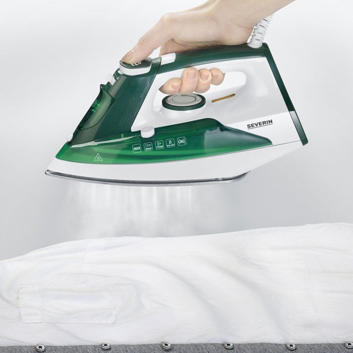 Dampfbügeleisen  SEVERIN  BA3261  Stahlsohle  Tropfstopp  85 g/min Dauerdampf  2400 W  Grün