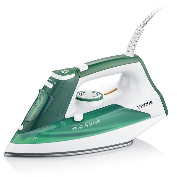 Dampfbügeleisen  SEVERIN  BA3261  Stahlsohle  Tropfstopp  85 g/min Dauerdampf  2400 W  Grün