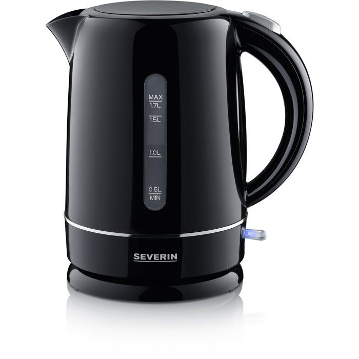Kabelloser Wasserkocher 17 l  SEVERIN  WK4322  1,7 l  360° drehbarer Sockel  Verdecktes Heizel
