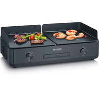 SEVERIN Plancha - PG8569 - Grillfläche 48x27cm - Antihaft-Keramikbeschichtung - 2200W