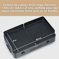 SEVERIN Plancha - PG8569 - Grillfläche 48x27cm - Antihaft-Keramikbeschichtung - 2200W