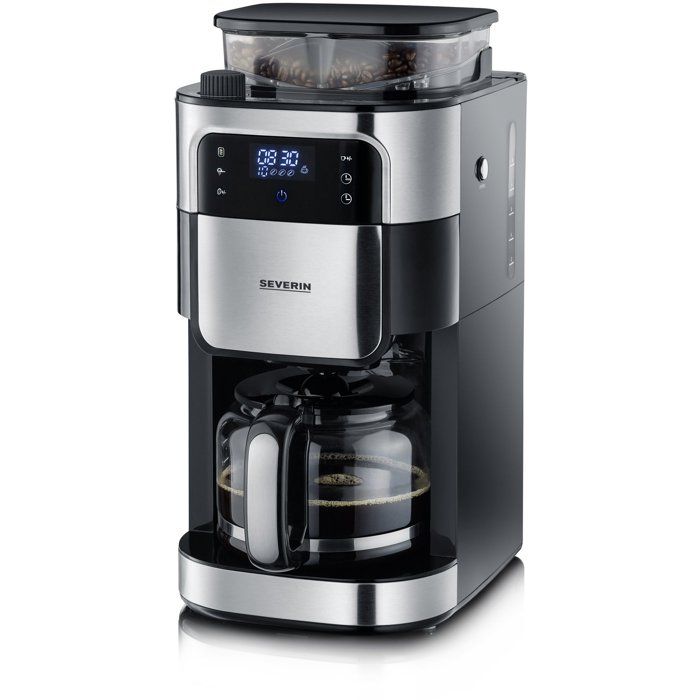 Filterkaffeemaschine mit integriertem Mahlwerk - SEVERIN - KA4813 - Touchscreen-Kaffeemaschine - 10-