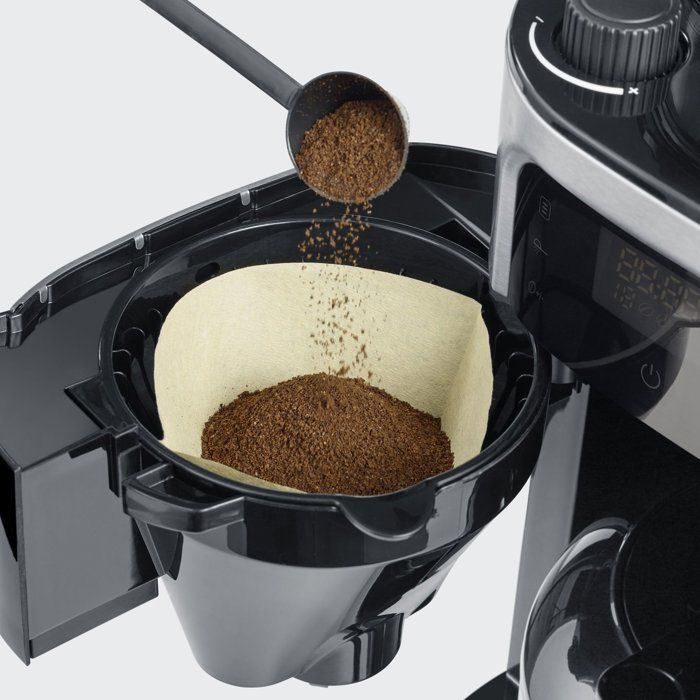 Filterkaffeemaschine mit integriertem Mahlwerk  SEVERIN  KA4814  Touchscreen-Kaffeemaschine  8-T