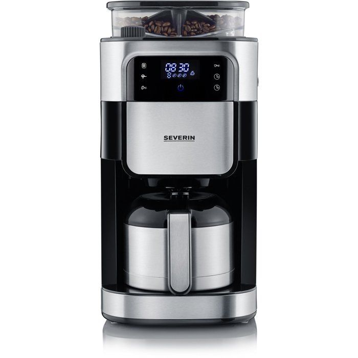 Filterkaffeemaschine mit integriertem Mahlwerk  SEVERIN  KA4814  Touchscreen-Kaffeemaschine  8-T
