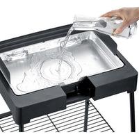 Severin - PG8568 - Electric feet barbecue, 2,200 W, aluminum cast iron grid, smoke and smell water t
