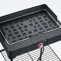 Severin - PG8568 - Electric feet barbecue, 2,200 W, aluminum cast iron grid, smoke and smell water t