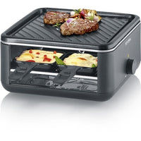 Raclette Grill - SEVERIN - RG2360 - 4 people - Compact - Plate 24 x 24 cm - Includes 4 pans and spat