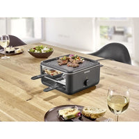 Raclette Grill - SEVERIN - RG2360 - 4 people - Compact - Plate 24 x 24 cm - Includes 4 pans and spat