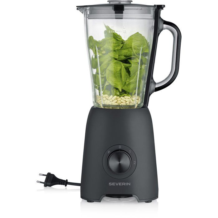 Standmixer - SEVERIN - SM3722 - 600 W - 1,5 l - 2 Geschwindigkeitsstufen + Turbo - Schwarz
