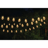 SMART GARDEN Globulb 40 LED warmweiße Solar-Lichterkette, 13,7 m, Solarpanel, IP44