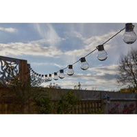 SMART GARDEN Globulb 40 LED warmweiße Solar-Lichterkette, 13,7 m, Solarpanel, IP44