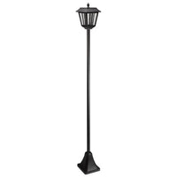 SMART SOLAR 170 cm Solar-Stehlaterne  100 lm, tropfenförmige Glaslinse, kaltweißes LED-Licht
